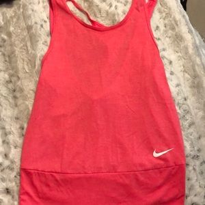 Pink nike tank